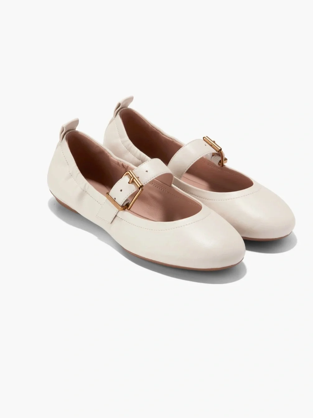 Cole Haan Graclyn Mary Jane Ballet Flat women size 11 ivory, like new